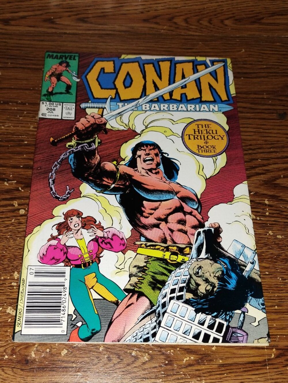 Conan the Barbarian #208 (Marvel Comics, 1988)